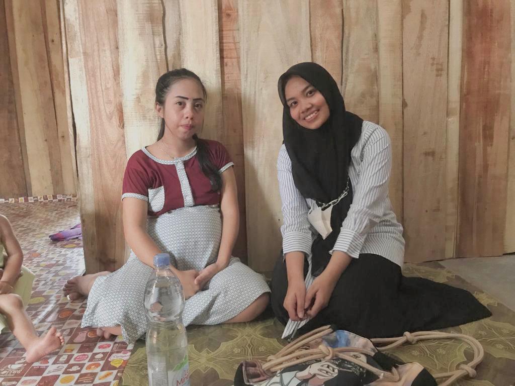 Kunjungan kedua, Ibu Nurfanillah sedang menanti si buah hati